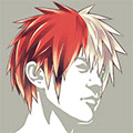 紅白ツートンヘア